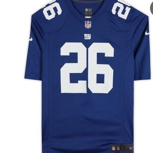 Saquon Barkley New York Giants Football Nike Boys Blue Jersey Size al